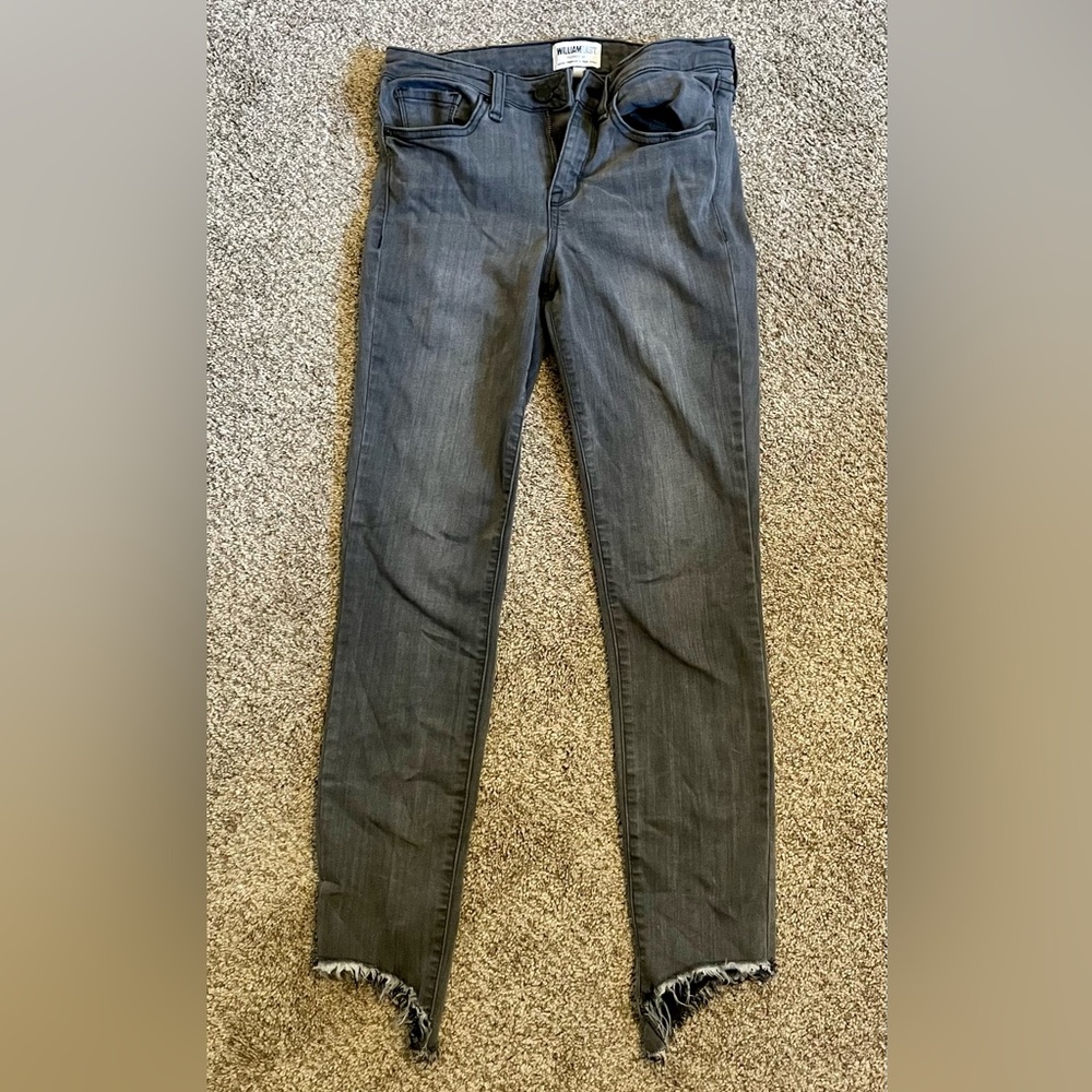 Light Washed Black Skinny Jeans